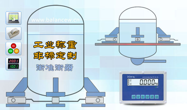 工业料罐反应釜电子秤称重